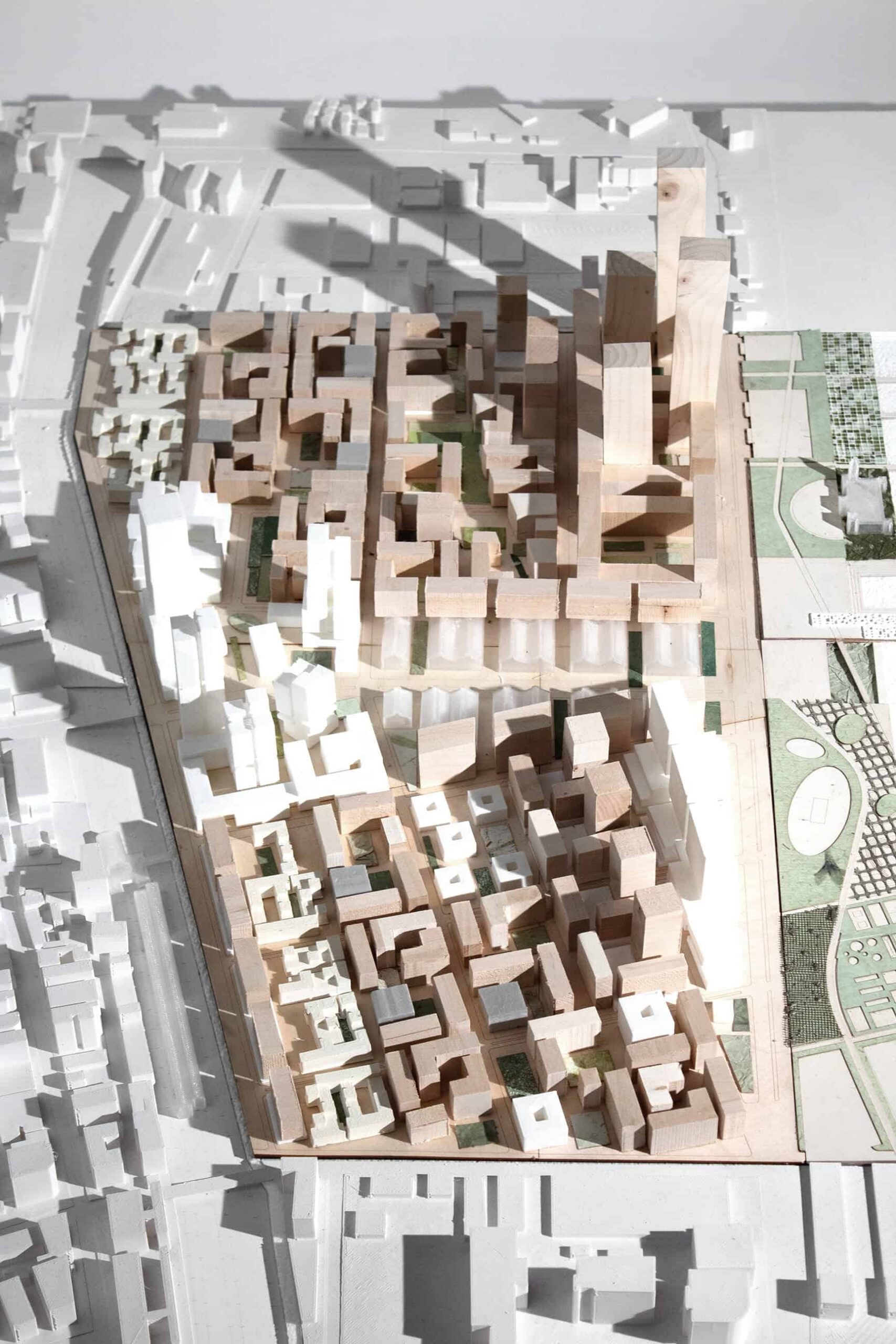 Model of a city.