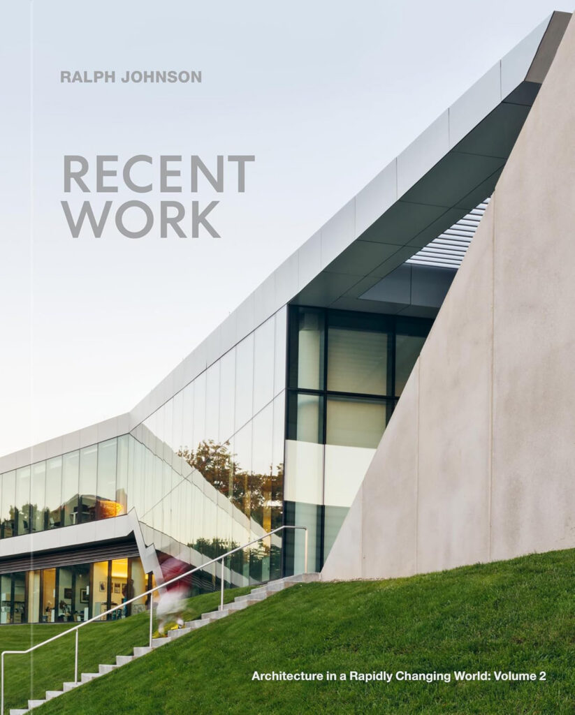 Picture of building and grass on a book cover.