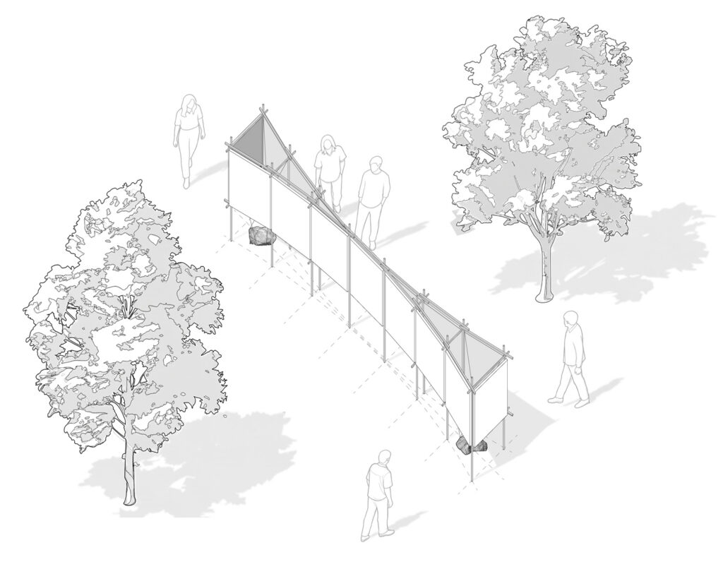 Axon of exhibition arrangement.