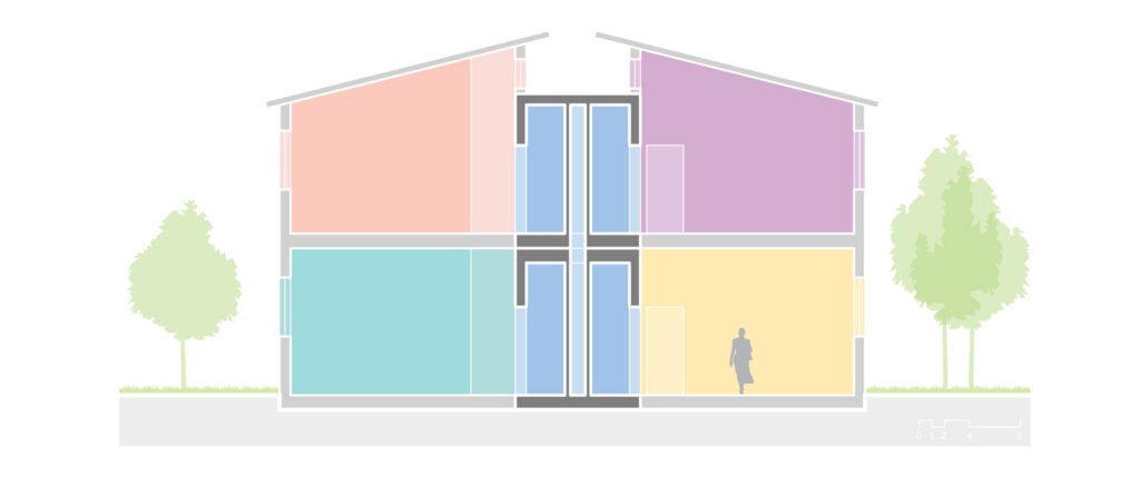 Colorful section.