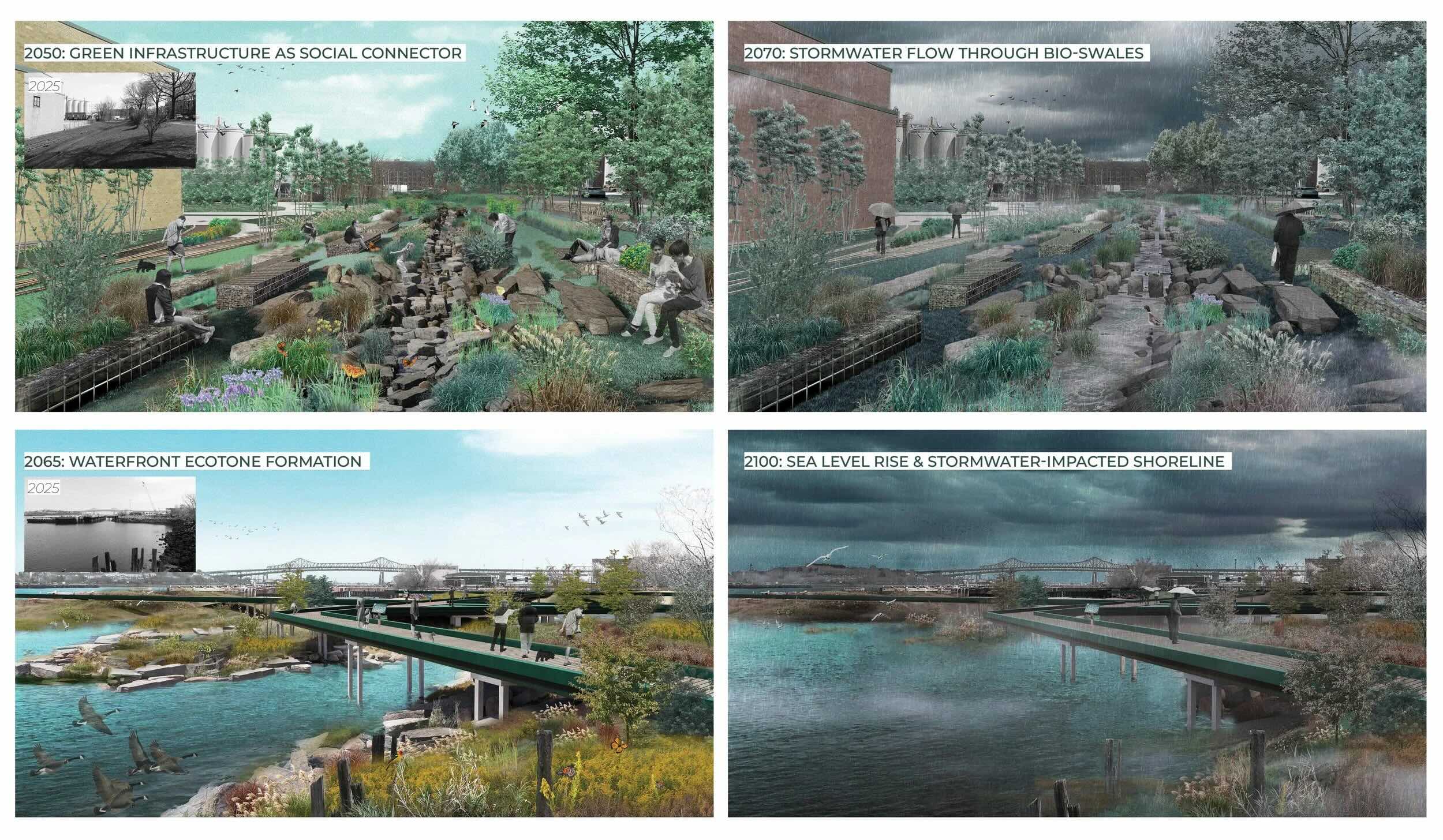 "Reclaimed Edges" rendering by Zenith (Zhiming) Zhang (MLA I AP ’26).