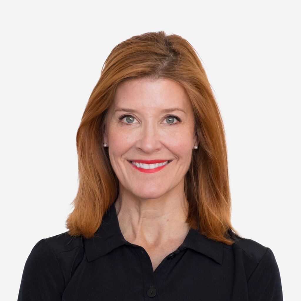 Smiling woman.