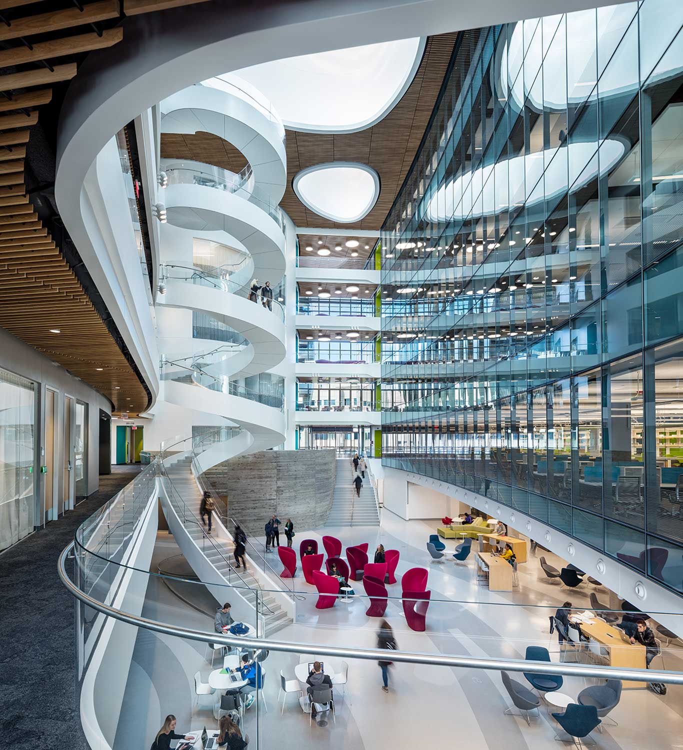 Interior atrium view.