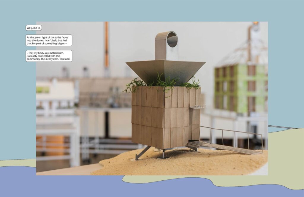 beachside composting toilet model