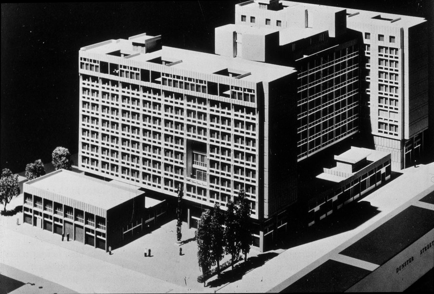 Model of a multistory building.